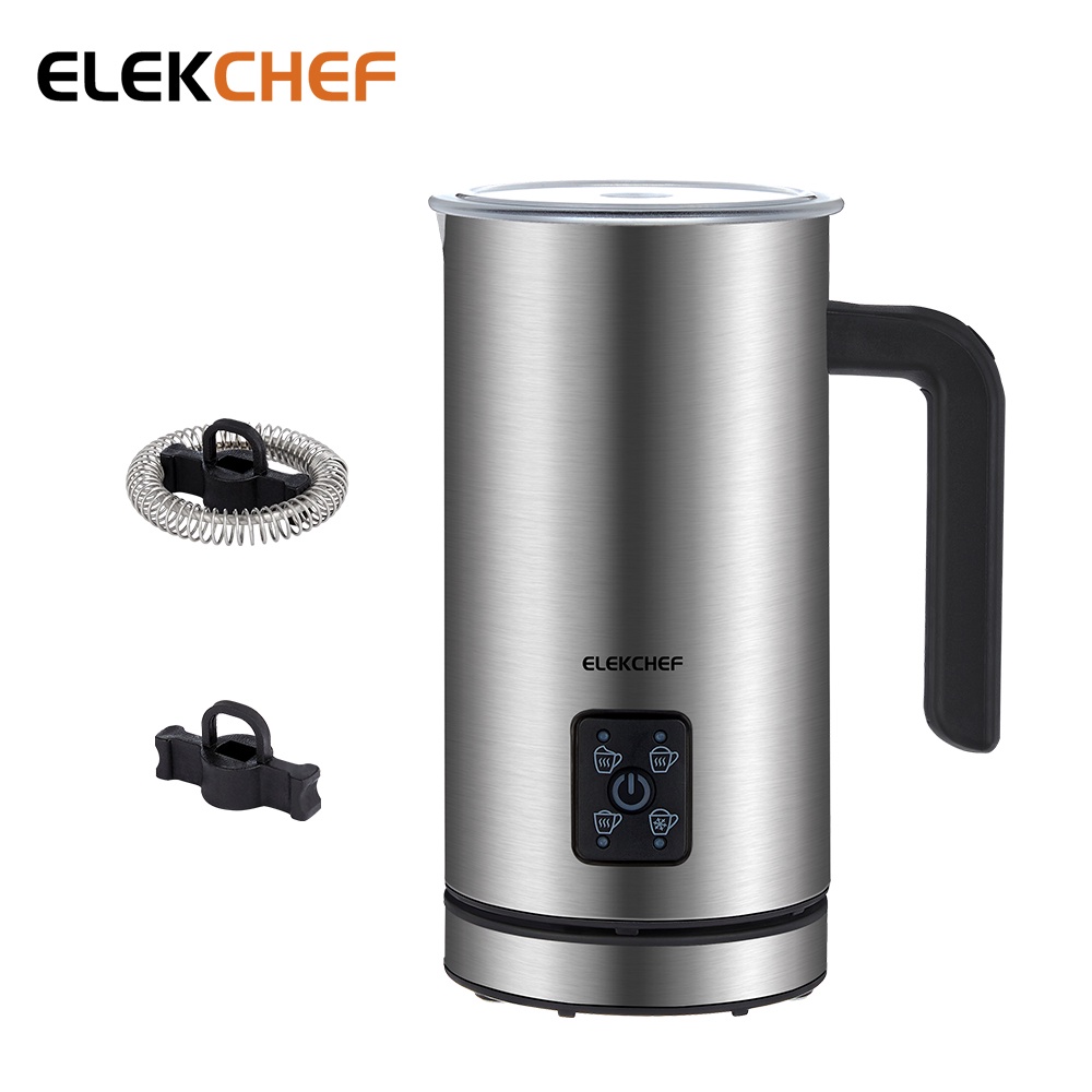 Máy tạo bọt cà phê, sữa ELEKCHEF EMF500 hâm nóng và tạo bọt sữa - Dung tích 300ml - HÀNG NHẬP KHẨU