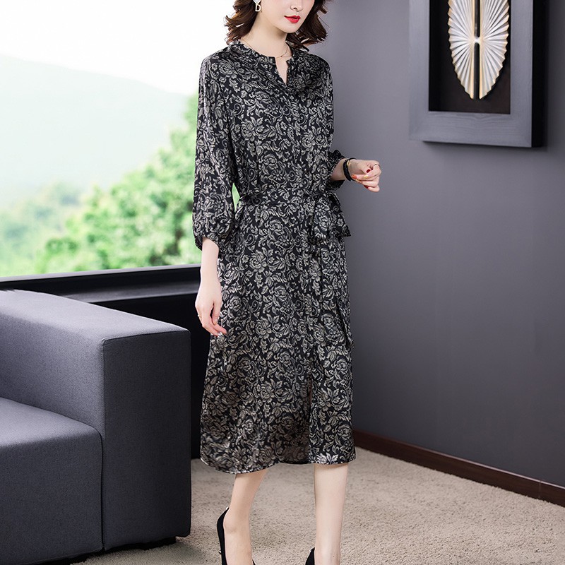 ( HÀNG SẴN) Váy Đầm Nữ Trung Niên Cho Mẹ Sang Trọng VH62 - Hàng Quảng Châu Cao Cấp | BigBuy360 - bigbuy360.vn