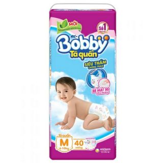 Tã quần Bobby M40 tặng 6 miếng