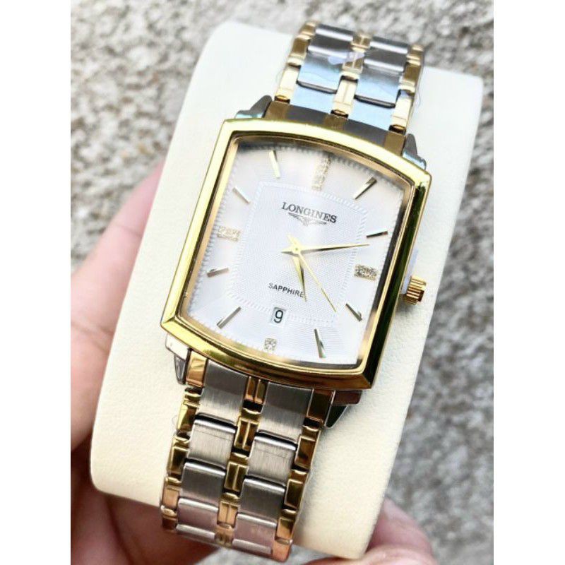 Đồng Hồ ..Longines Nam Mặt Vuông Máy Nhật 88069M Khoá Bướm Dây Đúc Đặc Longines-Shop | BigBuy360 - bigbuy360.vn