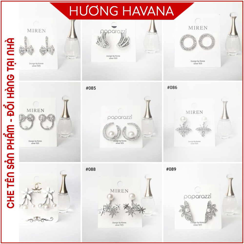 Bông tai đính đá phong cách Hàn Quốc - Bộ sưu tập Havana HT05
