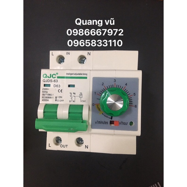 aptomat hẹn giờ 63a lắp tủ cơm