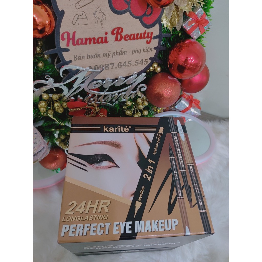 Bút kẻ mắt mày 2 đầu Karite | BigBuy360 - bigbuy360.vn