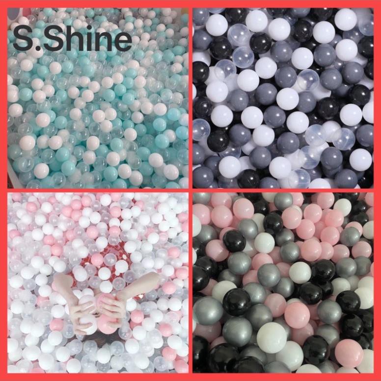 Bóng Nhựa Holla Kiddy nguyên sinh không mùi Trong Xám Trắng 7cm