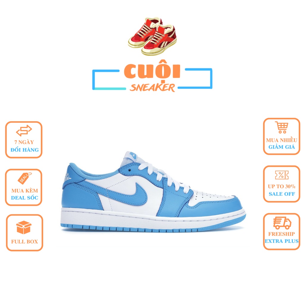 Giày Thể Thao Sneaker Nam Nữ 𝗝𝗼𝗿𝗱𝗮𝗻 Xanh Thấp Cổ - Giày Jordan Cổ Thấp Màu Xanh Dương Cao Cấp Full Bill Box