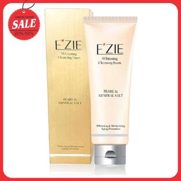 Sữa rửa mặt E’ZIE Sửa Rửa Mặt Làm Trắng Da Ngọc Trai & Muối Khoáng 130ml EZIE