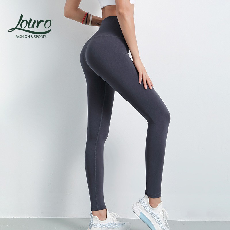 Quần tập Gym nâng mông cao cấp Louro QL49, kiểu quần legging tập Yoga, Gym, Zumba, co giãn 4 chiều, thoáng mát