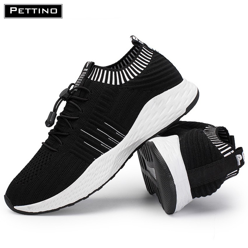 Giày sneaker cổ bo thun Màu Đen PETTINO - P005 | BigBuy360 - bigbuy360.vn