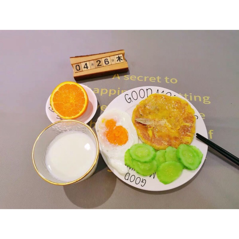 Đĩa sứ tròn, đĩa ăn sáng kiểu Bắc Âu, 20cm