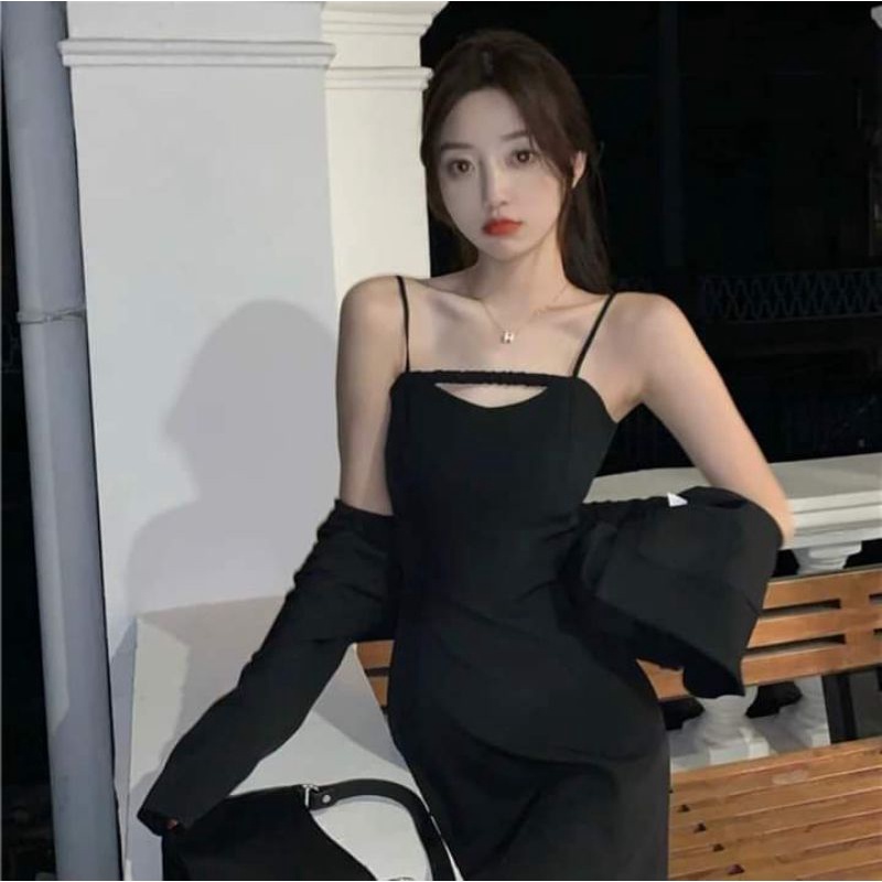 Set đầm kèm áo khoác