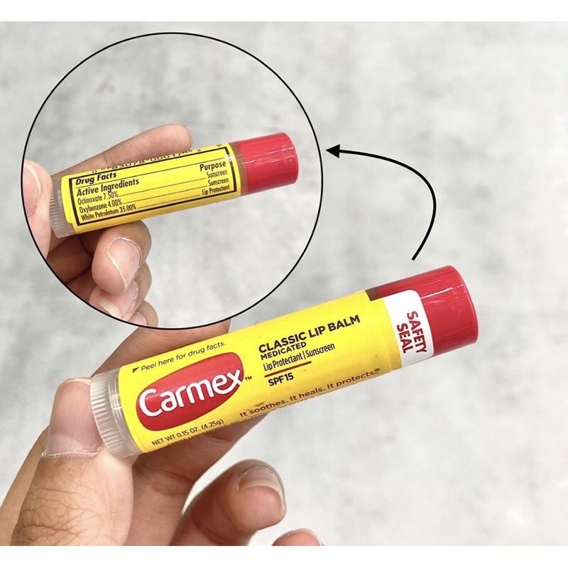 [BILL US] SON DƯỠNG CARMEX CÓ CHỐNG NẮNG SPF 15