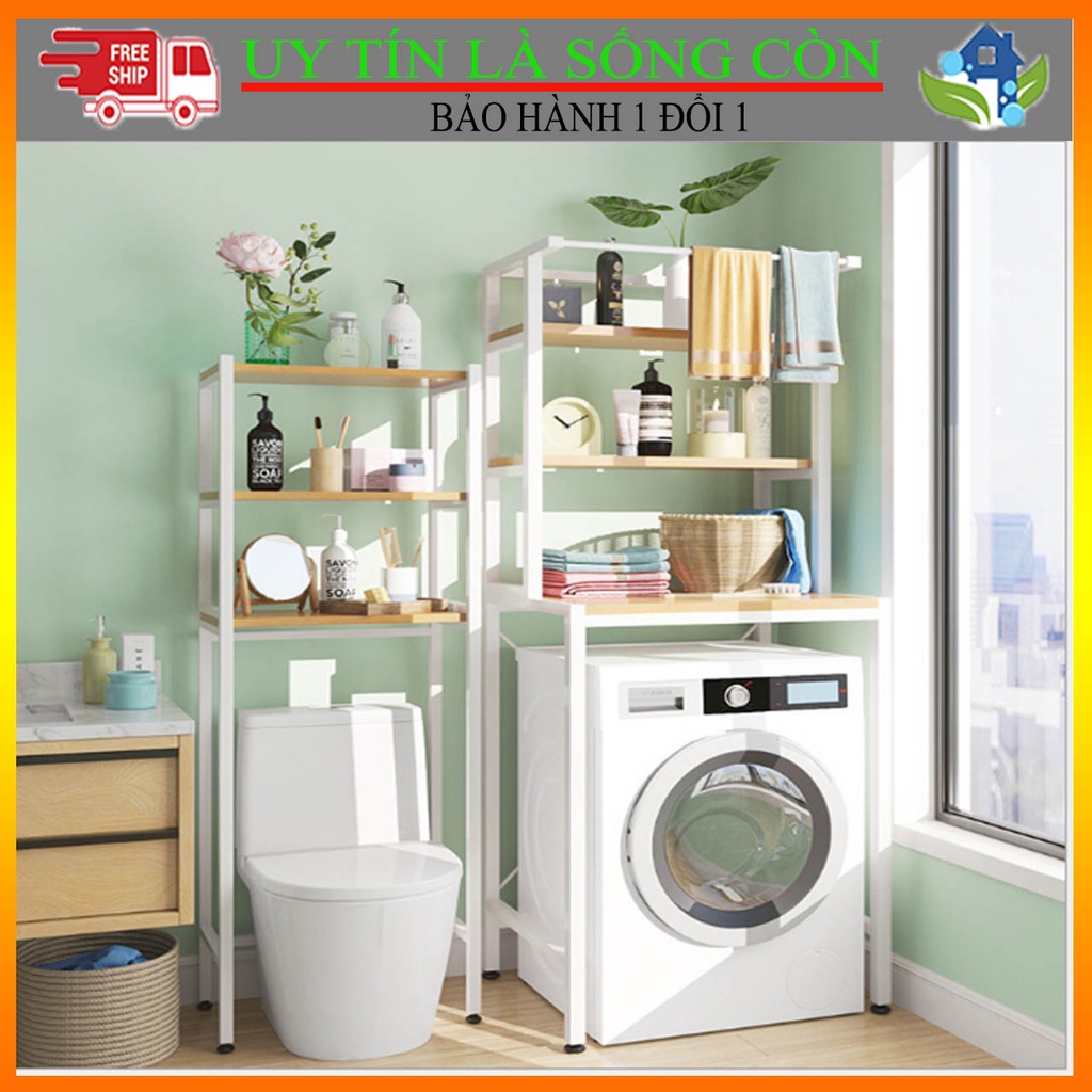 Kệ Máy Giặt, Kệ Nhà Vệ Sinh Cao Cấp Bằng Thép Sơn Tĩnh Điện
