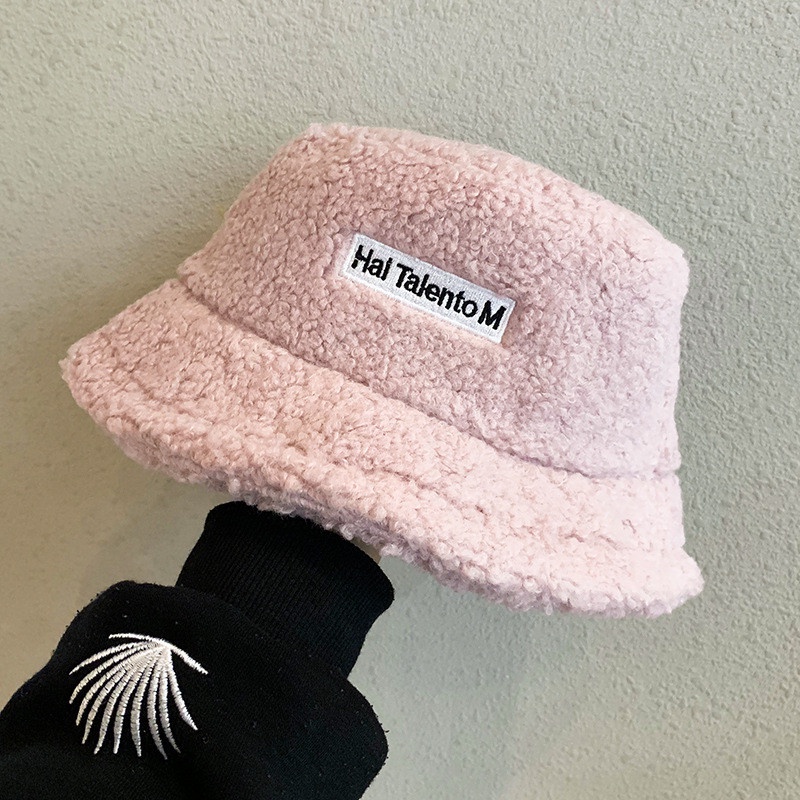 Nón Bucket Nữ Vành Tròn 1 Lớp Lông Cừu Thời Trang, Mũ Tai Bèo Len Hai TalentoM BL135