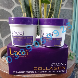 [Chính Hãng][Siêu Rẻ]Thuốc duỗi tóc KHÔNG KẸP NHIỆT bóng mượt dùng cá nhân tại nhà Collagen Lacei 200mlx2