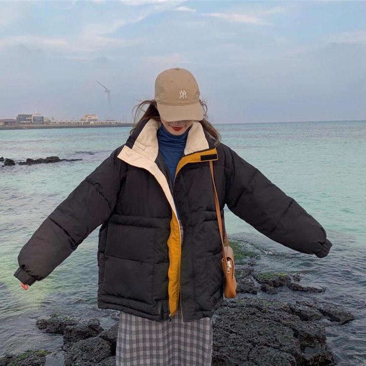 Áo khoác phao dáng rộng phong cách Hàn Quốc mới cho nữ