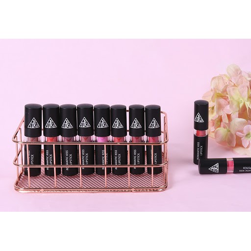 Son không chì lì mịn Hàn Quốc JIGOTT Romance Kiss Lipstick Số #03 màu cam đậm Ssun Red 20g