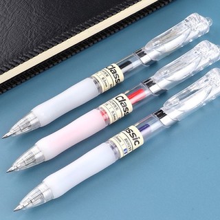 Bút gel nước gel ink pen dạng bấm mực đen đỏ xanh ngòi 0.5mm Baoke F35 chính hãng