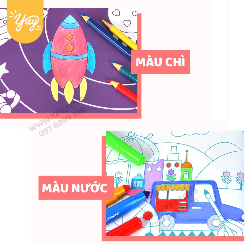Bộ Đồ Chơi Tô Màu Hội Họa MIDEER Cho Bé Từ 3+