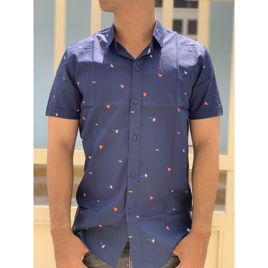 Áo sơ mi nam kẻ sọc ngăn tay | BigBuy360 - bigbuy360.vn