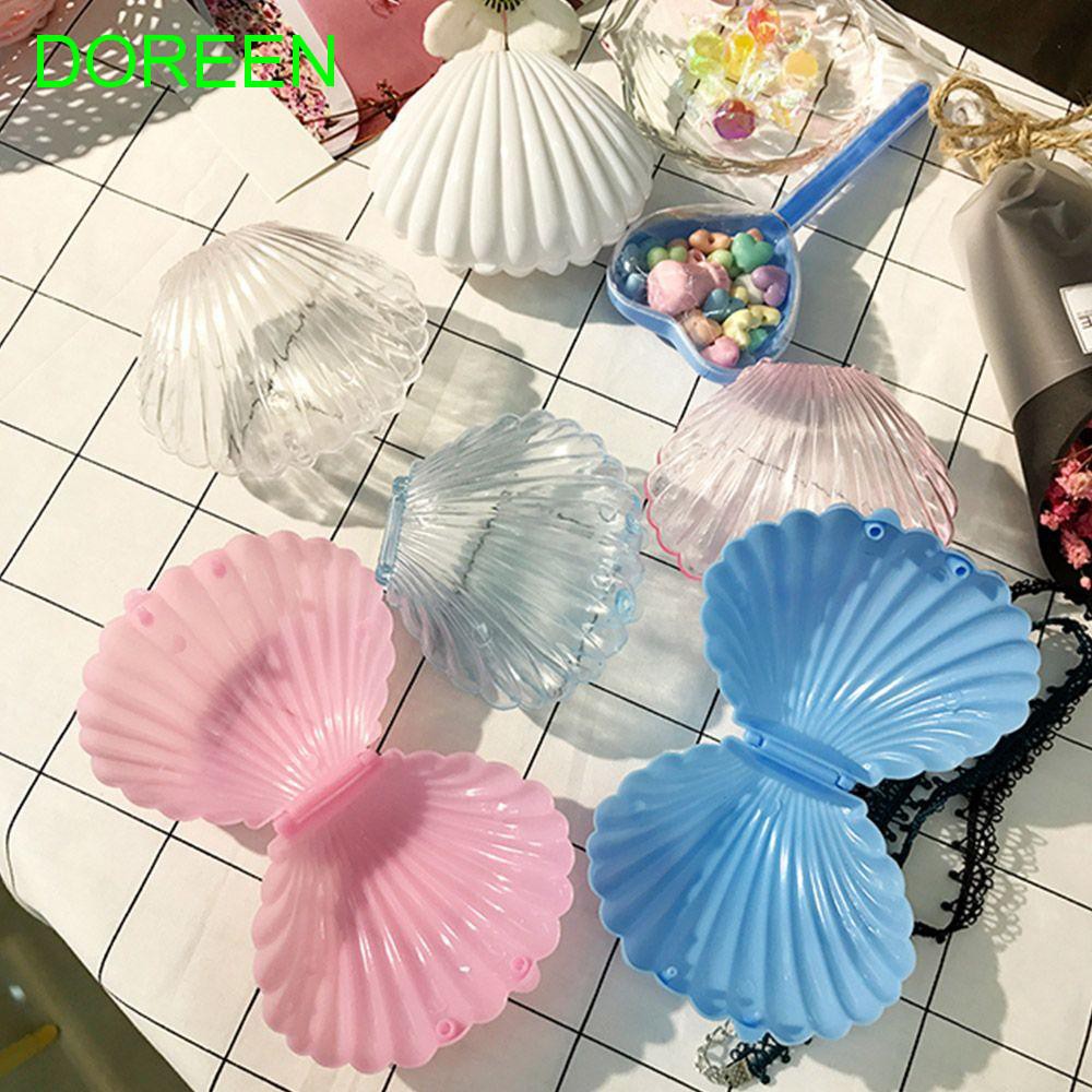 Hộp đựng trang sức hình vỏ sò nhiều màu tùy chọn
