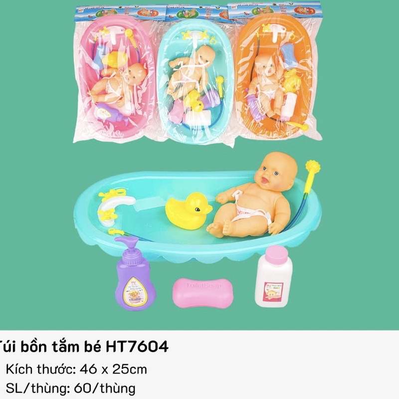 bộ đồ chơi tắm búp bê loại to