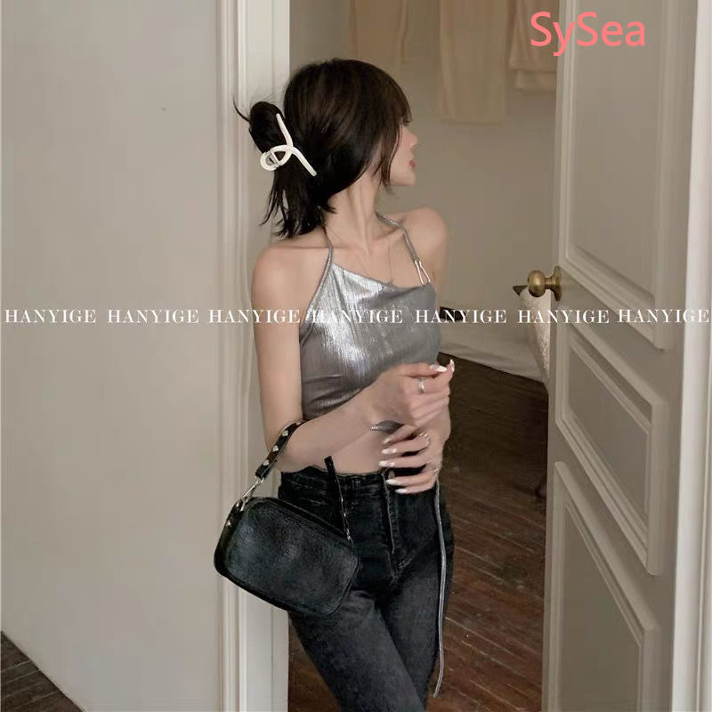 Áo yếm màu trơn phong cách quyến rũ cho nữ