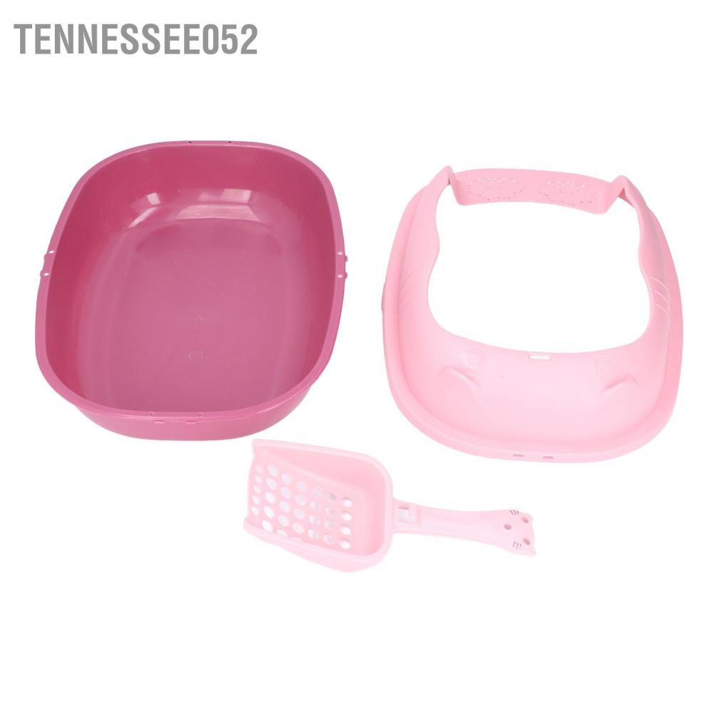 Chậu đựng cát vệ sinh cho mèo tặng xẻng xúc cát cho mèo kích thước S chống văng cát