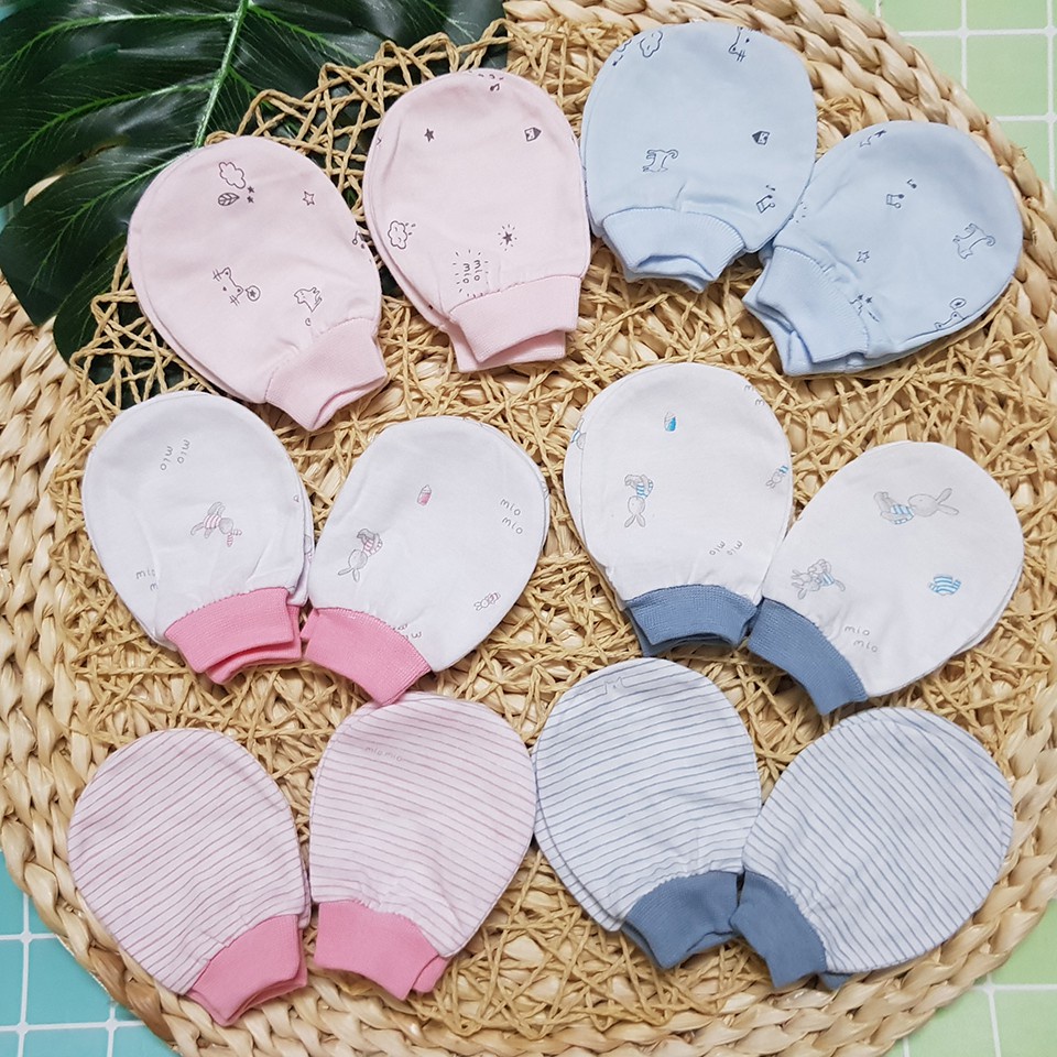 SET 2 Đôi Bao Tay MioMio Cotton Cho Bé Sơ Sinh - Mio Việt Nam