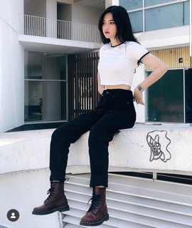 Áo croptop bo viền ( kèm clip + ảnh thật)