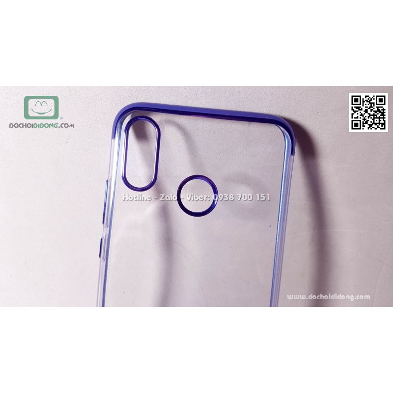 Ốp Lưng Huawei Nova 3e Zacase Dẻo Trong Viền Màu Chống Sốc