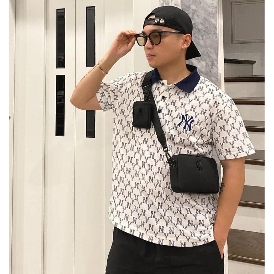 Áo Polo NY monogram cao cấp 2021 - Áo thun NY mono có cổ bẻ | BigBuy360 - bigbuy360.vn