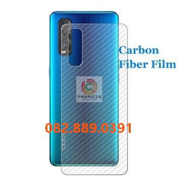 Miếng dán mặt lưng skin carbon Oppo Reno 3/ Reno 3 Pro