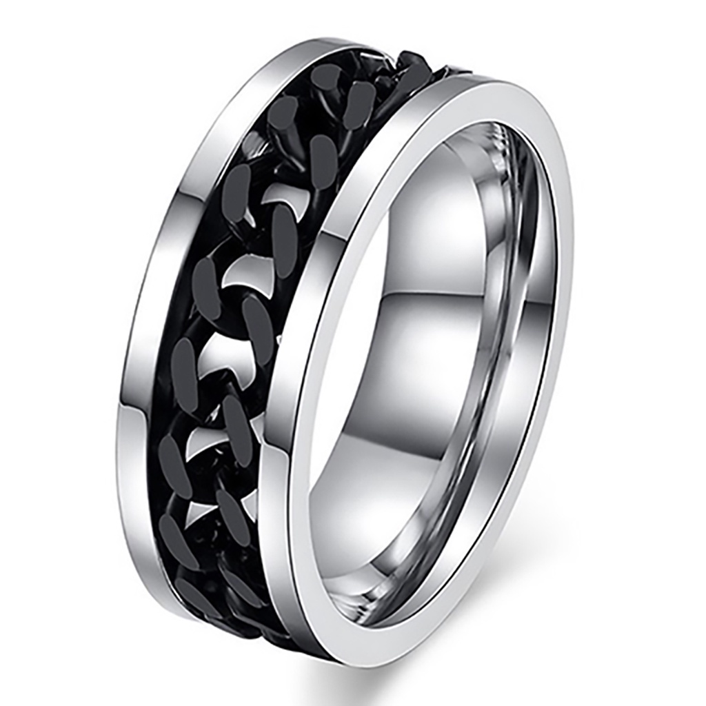 Nhẫn Kim Loại Không Rỉ Phong Cách Punk Unisex