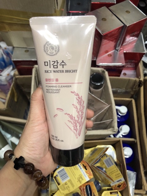 Sữa Rửa Mặt Chiết Xuất Gạo Làm Sáng Da Rice Water Bright Cleansing Foam