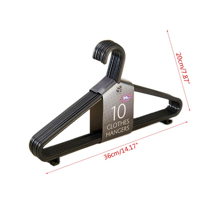 Bộ 20 Móc Nhựa Treo Quần Áo Chống Trượt Đa Năng