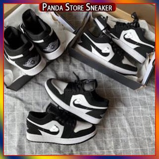 Giày thể thao Jordan Low Panda đen trắng, Giày JD1 cổ thấp đen trắng nam nữ hàng cao cấp Full Box -NDT
