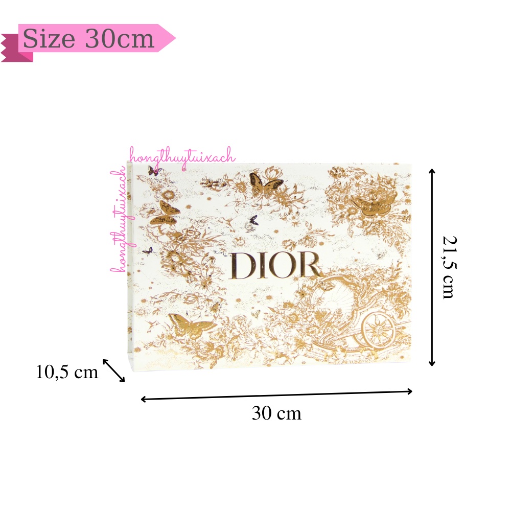 Hộp Nam Châm Di or Trắng Chữ Vàng Nguyên Bản , Hôp Giấy Quà Tặng Di or Cao Cấp  [Có sẵn]