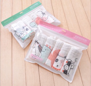 set 5 Khăn mặt xô 6 lớp cho bé