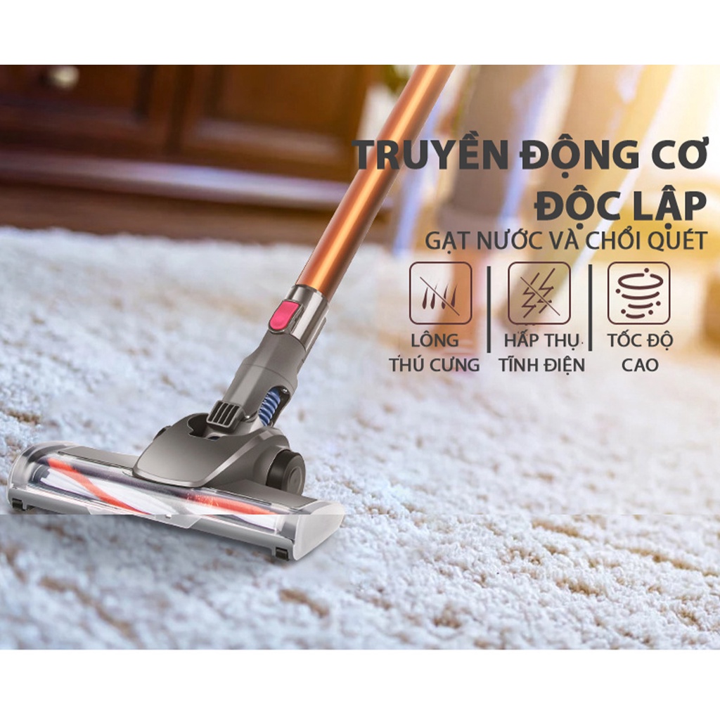 Máy hút bụi không dây 2 in 1 GULIFE GL-MHB99, Dễ tháo lắp,bảo trì, Bảo Hành 12 Tháng, hút sạch mọi góc trong nhà