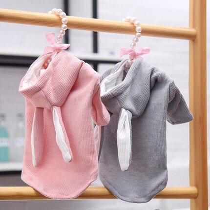 Áo nón tai thỏ dành cho chó mèo