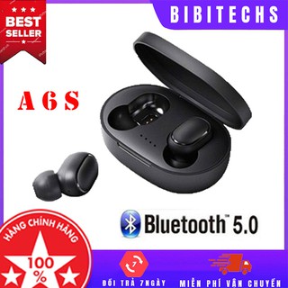 [Siêu chất] Tai nghe nhét tai Bluetooth Mipods A6S - 5.0 TWS tai nghe không dây có mic với hộp sạc - BiBiTechs