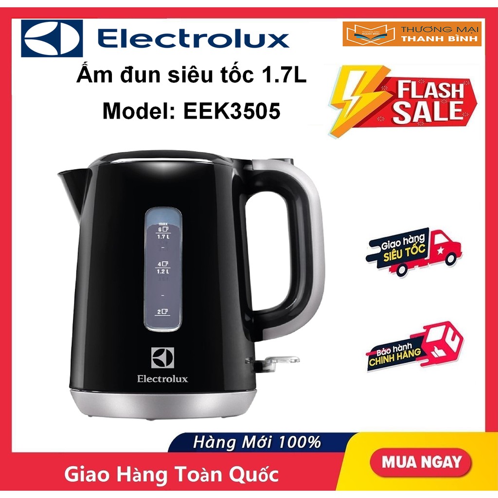 [Mã ELHADEV giảm 4% đơn 300K] Ấm siêu tốc Electrolux 1.7 lít EEK3505