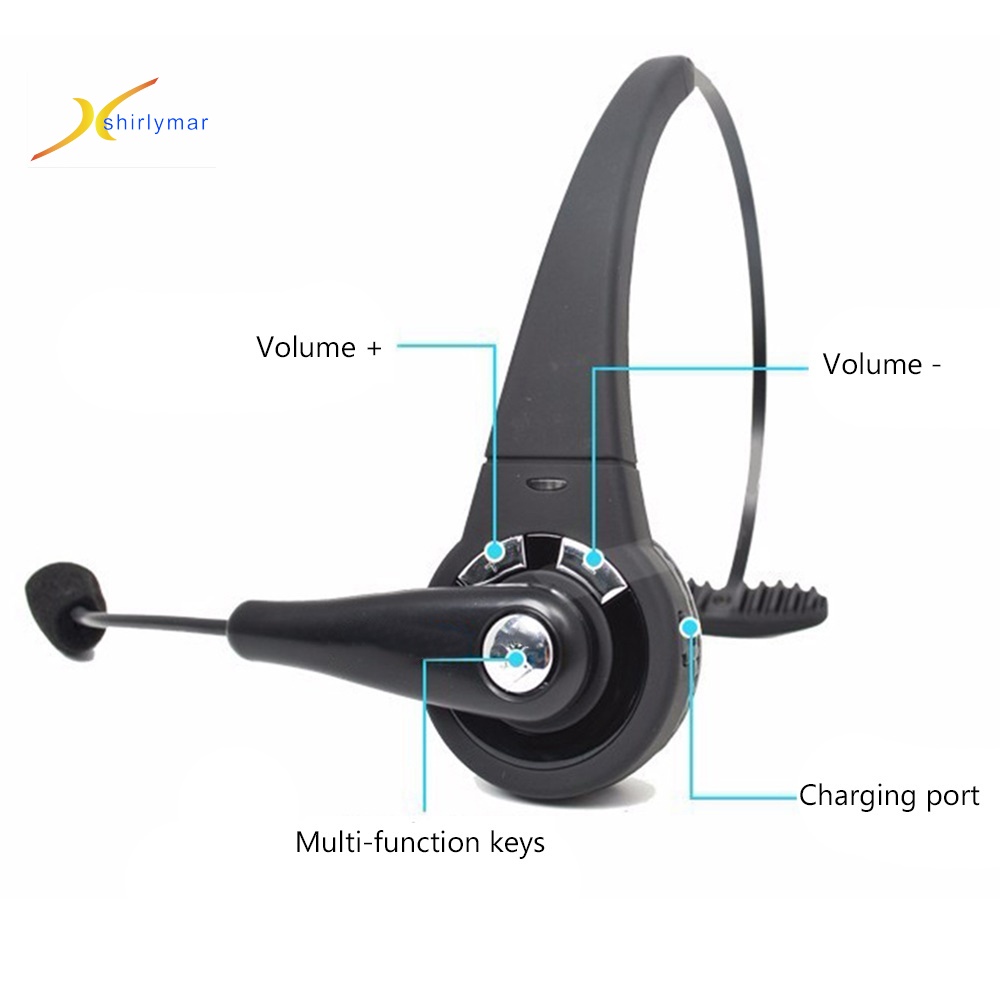 Sy Over-Ear Wireless Bluetooth Hands-free Call Headset Headphone for PS3 Phone