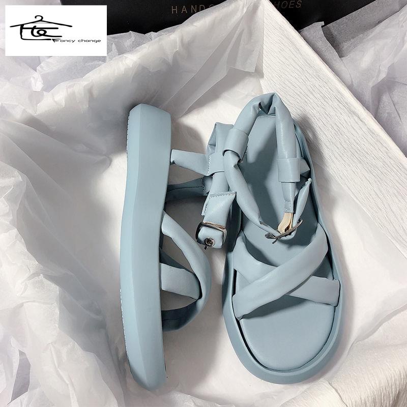 Giày Sandal Mùa Hè Đế Dày Phong Cách Thời Trang Hàn Quốc 2022