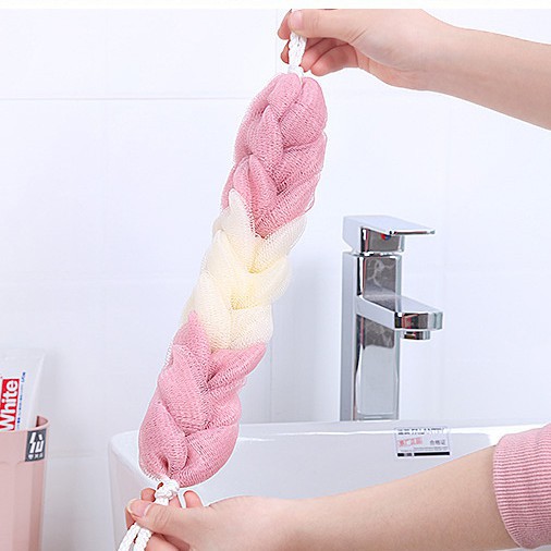 Bông tắm vải lưới mềm mại cao cấp, bông tắm tạo bọt kéo dài nhiều màu giá rẻ 88265