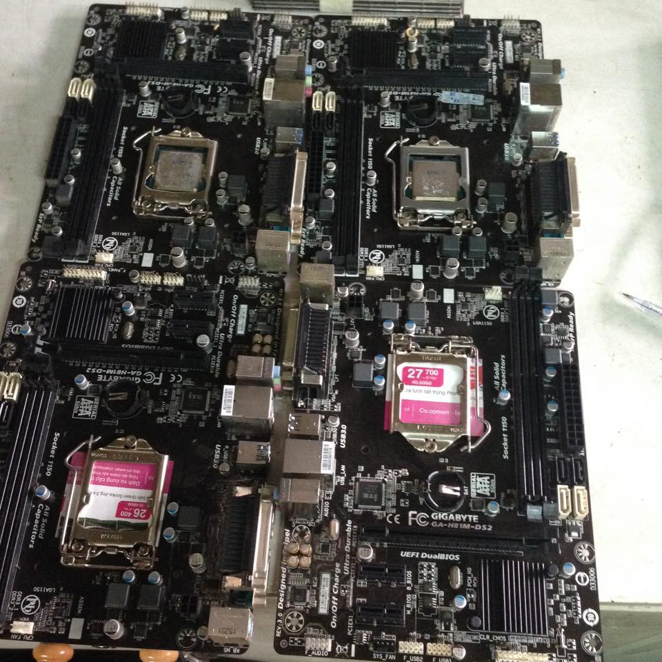 [Mã 1911ELSALE hoàn 7% đơn 300K] Main Giga H81 tháo máy có chặn main Ver 3.0 2.1 2.0 1.1 1.0 | BigBuy360 - bigbuy360.vn