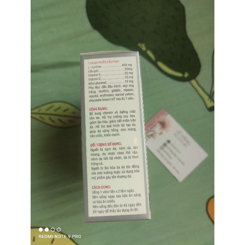 VIÊN UỐNG ĐẸP DA RUBI GSV 60VIÊN | BigBuy360 - bigbuy360.vn