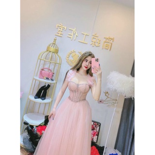 ✨ Đầm 2 dây maxi dúm bèo kết đá✨