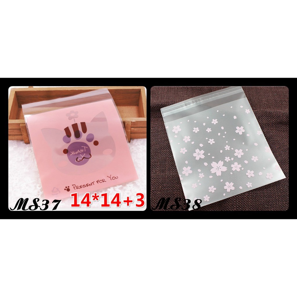 Túi bánh quy 14x14(100 túi)