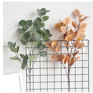 Cành Lá Điểm Cành Táo Giả Lá To 90Cm